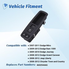 Passenger Power Window Switch for 2008-2012 Dodge Grand Caravan | Compatible ... picture