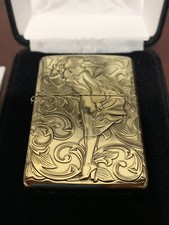 ZIPPO VARGA GIRL 1935 ARMOR 4-SIDE ZiPPO LIGHTER picture