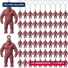 50 Pcs Mini Bigfoot Figurine Keychain, Sasquatch Gifts for Men, Little Big Foot picture