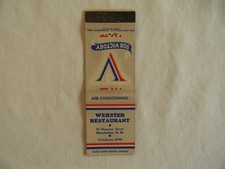 Manchester New Hampshire f&b Restaurant Patriotic low # 8798 matchbook picture