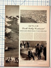 Death Valley Centennial Magazine Feature 1949 California Desert History Ephemera picture