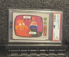 1990 Topps Simspons #12 Bart Uh, Oh PSA 9 MINT 💎  picture