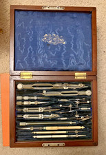 Antique Victorian Stanley Architects Drawing Instrument Set Draughtsman Boxed picture