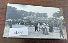 Antique OOAK Photo Fire Firemen Musters, Horse Drawn Pumper Wagons, Photograph picture