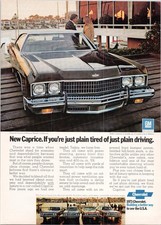 Chevrolet 1973 Caprice Coupe Print Ad Vintage Auto Advertising picture