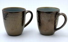 Food Network Stoneware Coffee Mugs Set of 2 - Metallic Bronze Finish picture