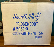 Dept. 56 Snow Village “Ridgemoor House” #5052-0 Illuminated Boxed picture