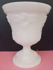 Vintage E O BRODY Milk Glass Footed VASE/COMPOTE M4300 Planter Urn 7”x5.75”x4” picture