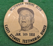 Jan 14th 1959 Casey Stengel Testimonial Dinner Souvenir 3.5