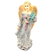 Angel Figure Holding Flower Bouquet by Abbey Press Religious Figurine Artistic picture