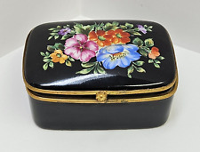 Tiffany & Co Private Stock Limoges Hand Painted Porcelain Trinket Box France picture