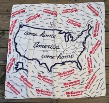 Over 50 years old George McGovern 1972 Presidential Campaign Scarf picture