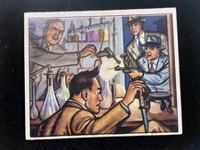 1950 Bowman Wild Man Raiding German Laboratory Second Series #71 Nice Card picture