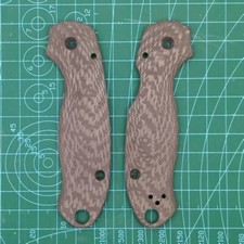 1 Pair Carbon Fibre Knife Handle Scales for Spyderco C223 Para3 Folding Knife picture