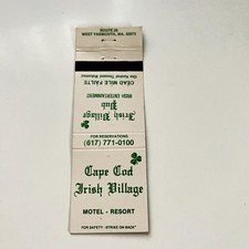 Cape Cod Irish Village Motel West Yarmouth MA Vintage Matchbook Cover TMB65-4 picture