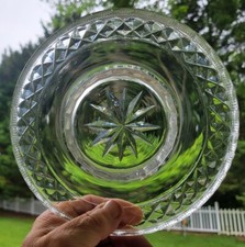 Antique Anglo-Irish Shallow Bowl / Dish - Diamonds and Star c.1800 picture