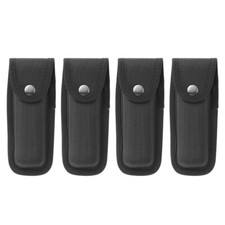 2/4-Pack Black Portable Hard Boxed Nylon Belt Sheath For Folding Knife US New picture