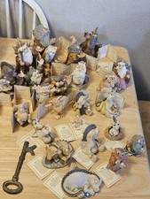 Krystonia Figurines Vintage Lot Of 24 All Have Cards Except 1, Rueggan Wizzard. picture