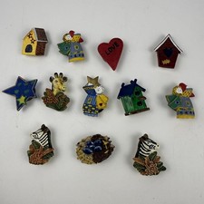 Vintage Quacker Factory Button Covers lot of 12 Mixed picture