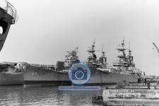 USS IOWA BB-61 USS WISCONSIN BB-64 USS SHANGRI-LA 4X6 POSTCARD PHOTO picture