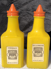 Vintage Gemco Pantry Pops Oil/Vinegar & Vinegar Pourers - Mid Century picture