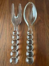 Imperial Glass Co. Vintage Candlewick Salad Serving Set picture