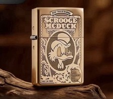 Scrooge McDuck Dual Sided Brass Lighter Limited Edition Only 888 Made picture
