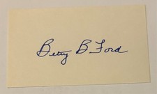First Lady Betty Ford  Autograph on 3 x 5 index card - picture