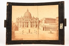 Late 1800s Megalethoscope Albumen Photo Slide 17½x11¾