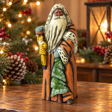 VTG Silvestri A Costanza Old World Santa Christmas Figurine Signed 8.5