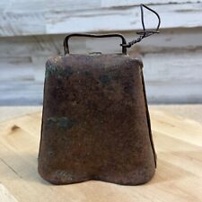 Vintage Antique Primitive Copper Cow Bell Hand Forged HEAVY 4.5 x 1.5 x 5.5