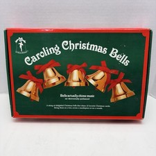 Vintage Ye Merrie Minstrel Caroling Christmas 12 Bells Musical 25 Songs Tested picture