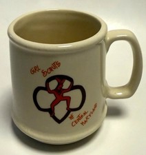 Vintage Girl Scouts Central Maryland Coffee Mug Diner Heavy Ceramic Display Only picture