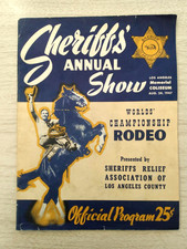 Vintage Sheriffs Annual Rodeo Show Championship Official Program 1947 Gene Autry picture