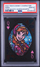 2022 Tenyo Disney Character Frozen Anna Q Queen of Hearts PSA 10 picture