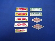 9 Vintage S-K Tool Box Emblem Badge Logo Sherman Klove S-K Wayne picture