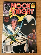 Vintage 40 Year Old *UNREAD* MARVEL 1984 MOON KNIGHT # 35 DOUBLE SIZE W/ X-MEN, picture