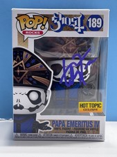 Funko Pop  GHOST - PAPA EMERITUS IV #189 SIGNED COA AUTHENTICATED picture