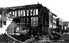 1909 Fire Damage Ruins St Paul Minnesota MN - Reprint picture