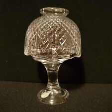 Clear Crystal Glass Fairy Light Lamp  Tealight Candle Holder Textured Shade picture