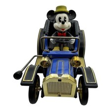 Vintage Masudaya Walt Disney Mickey Mouse 1908 Classic Car Tin Toy Japan 1981  picture