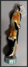 Vintage 1990s Christopher Radko Stacking Penguins Arctic Antics Glass Ornament picture