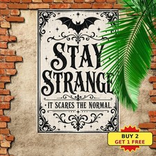 I Own Very Strange Unusual Sarcastic Quote Vintage Metal Tin Sign picture