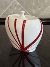 Mikasa Pure Red Sugar Bowl SL134-289 Vintage Fine Portugal Cookware 5793362 New picture