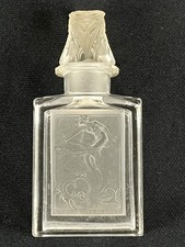 Antique R LALIQUE François Coty L’EFFLEURT Glass Perfume Bottle & Stopper c1910 picture