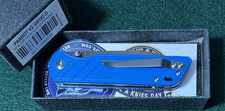 QSP Parrot V2 Blue G10 3.25-inch Pocket Knife (QS102-D-Parrot-D2) picture