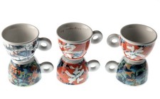 Six ILLY Collection Espresso Cups Art Nam June Paik 1996 Videogrammi #2 #4 #6 picture