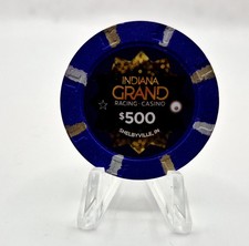 Indiana Grand Hotel Casino Shelbyville Indiana $500 Casino Chip picture