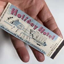 Holiday Hotel Retro Matchbook Cover Full Length Fort Lauderdale, Florida picture