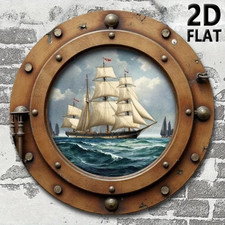 Vintage Nautical Sailboat Wall Art Coastal Decor for Home picture